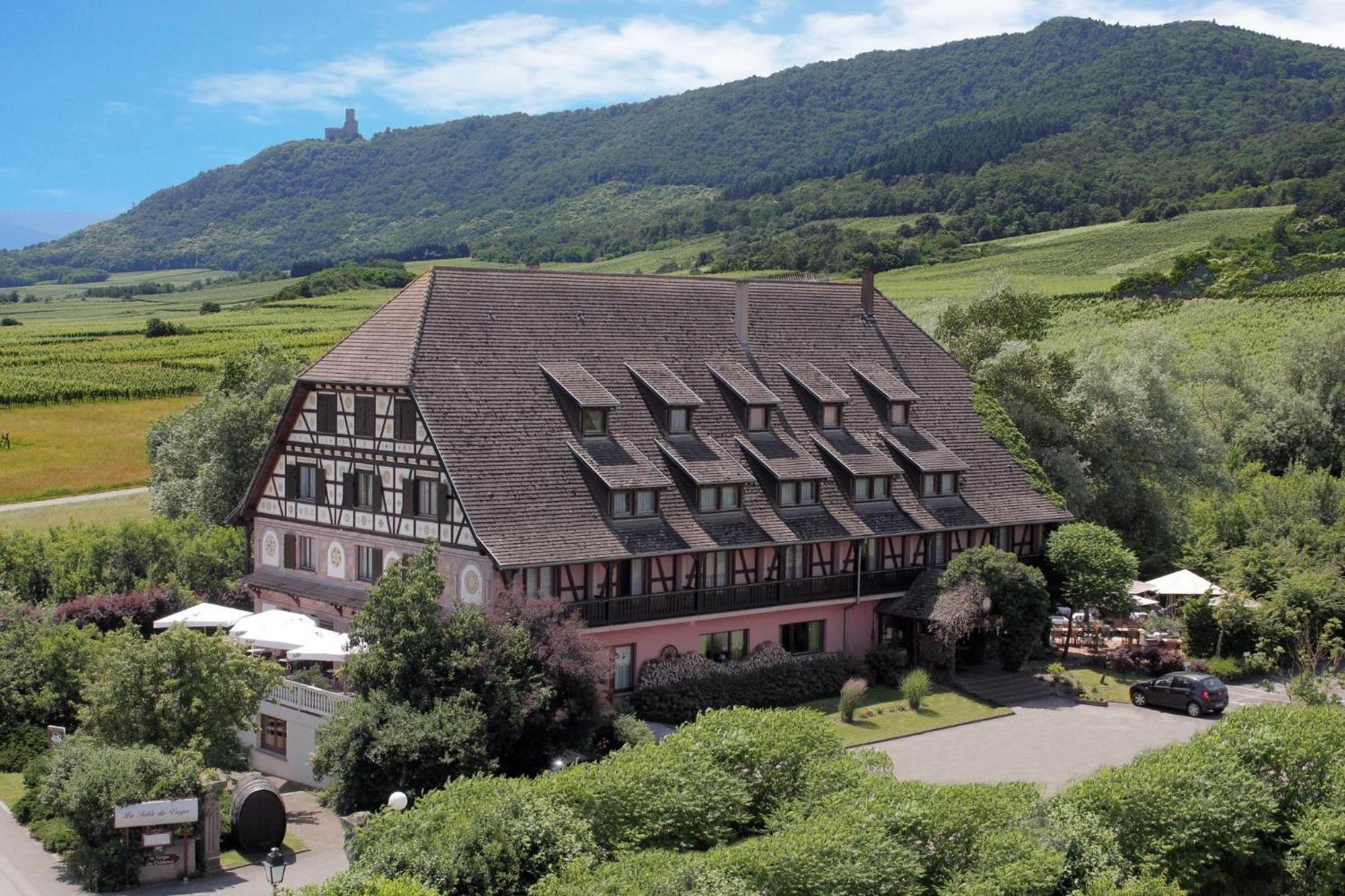 Hotel Restaurant Verger Des Chateaux, Route Des Vins Haut-Koenigsbourg 迪耶方塔勒 外观 照片