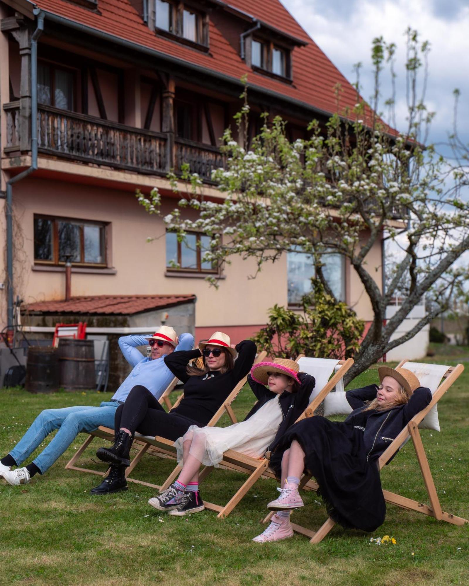 Hotel Restaurant Verger Des Chateaux, Route Des Vins Haut-Koenigsbourg 迪耶方塔勒 外观 照片